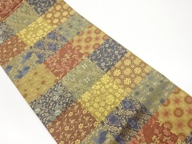 JAPANESE FUKURO OBI / WOVEN SHIKISHI PATTERN